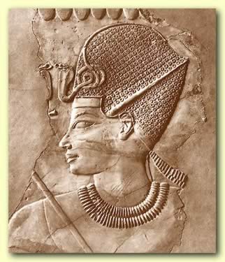 Amenhotep III wearing the Blue Crown